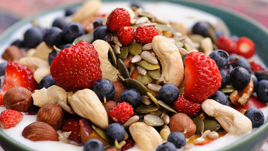 Wholesome Greek Yogurt Bowl - With Berries, Nuts and Seeds