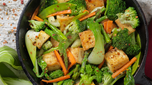 Tofu and Vegetables Stir Fry - Easy Vegan Meal