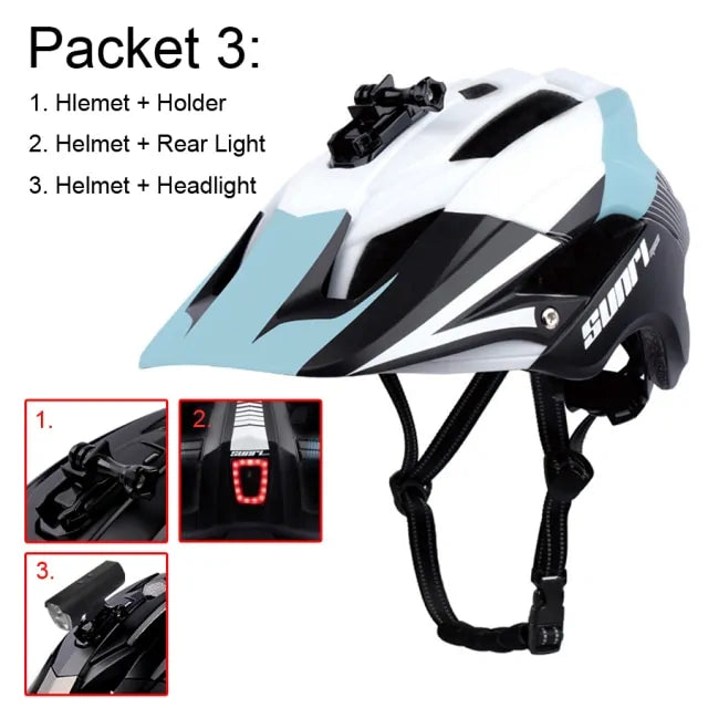 RECHARGEABLE BICYCLE HELMET LIGHT | LED Safety Light for Cyclists