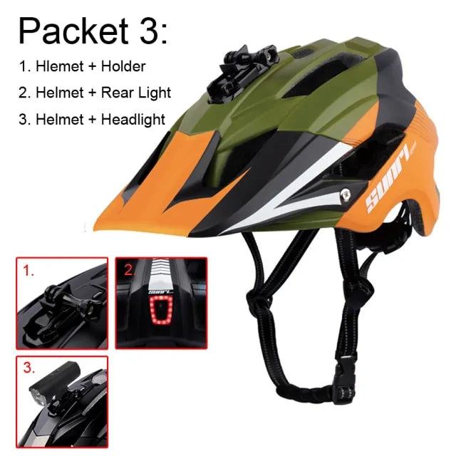 RECHARGEABLE BICYCLE HELMET LIGHT | LED Safety Light for Cyclists