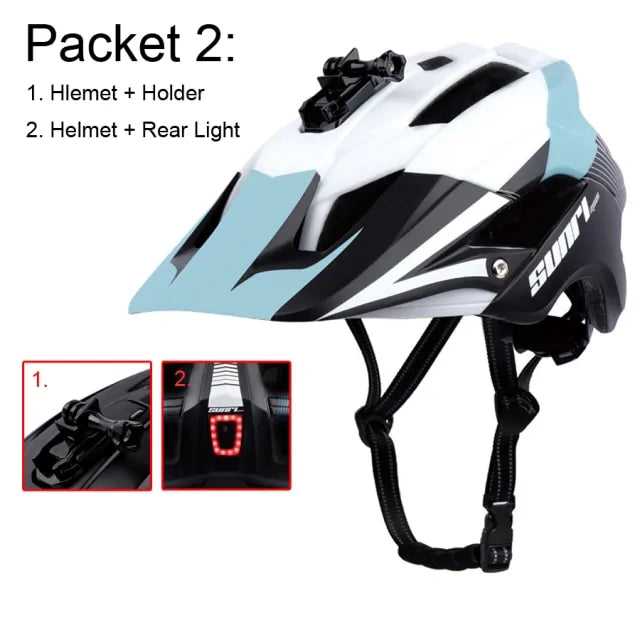 RECHARGEABLE BICYCLE HELMET LIGHT | LED Safety Light for Cyclists