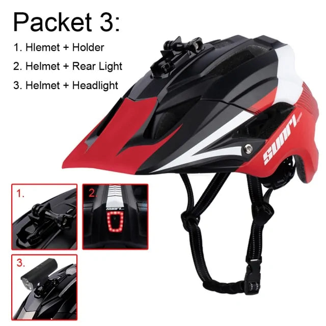 RECHARGEABLE BICYCLE HELMET LIGHT | LED Safety Light for Cyclists