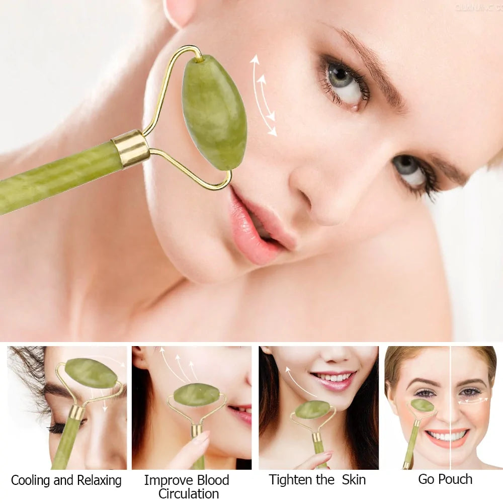 FACIAL MASSAGE ROLLER | Reduce Puffiness for Radiant, Youthful Skin