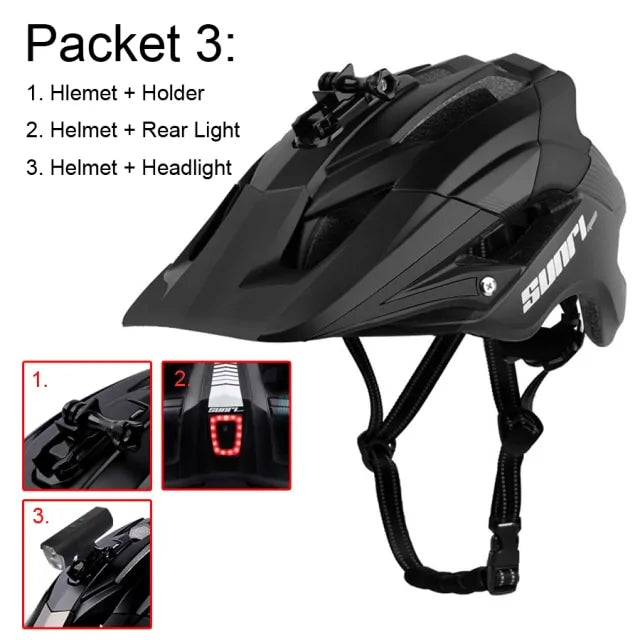 RECHARGEABLE BICYCLE HELMET LIGHT | LED Safety Light for Cyclists