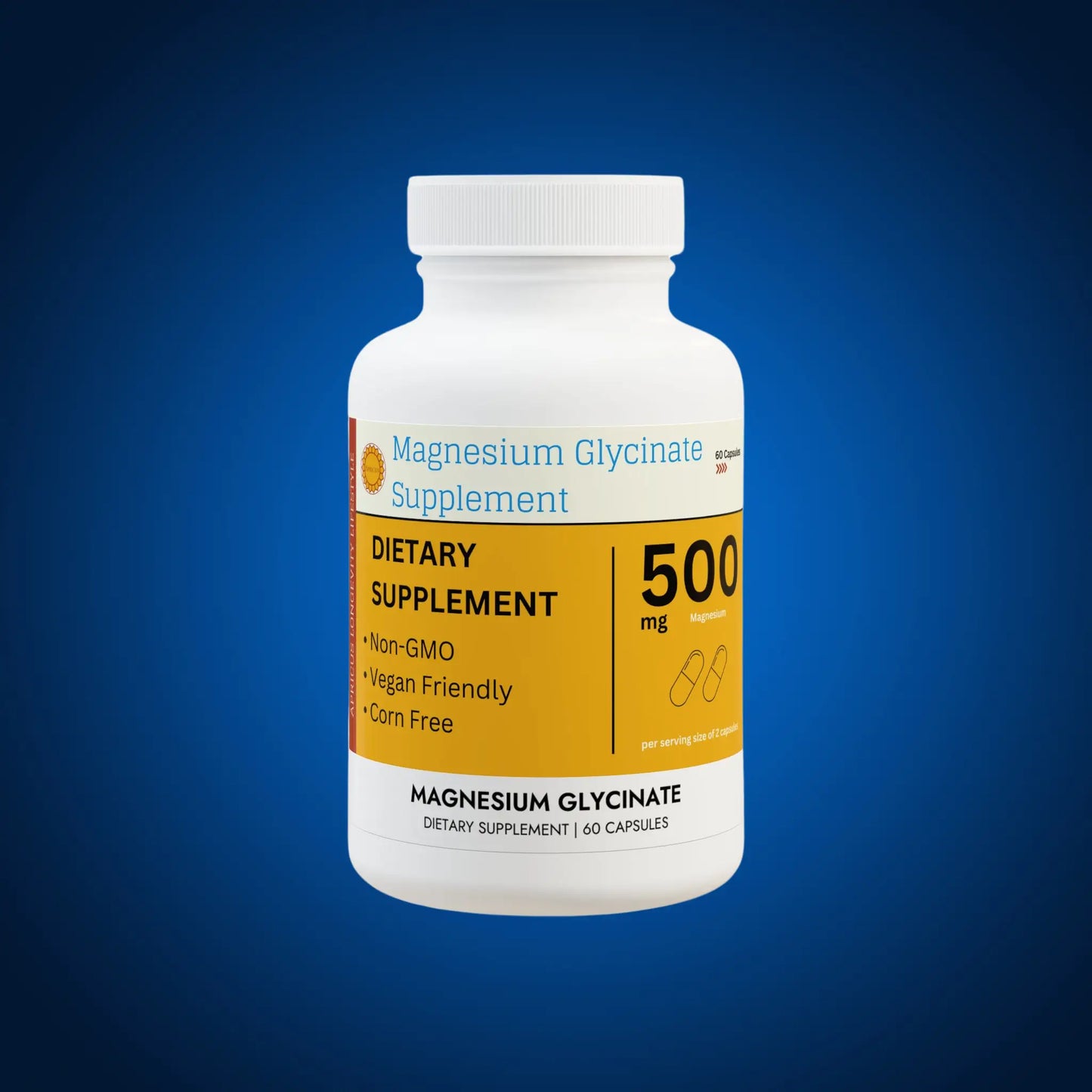 Magnesium Glycinate Supplement (60 Capsules)