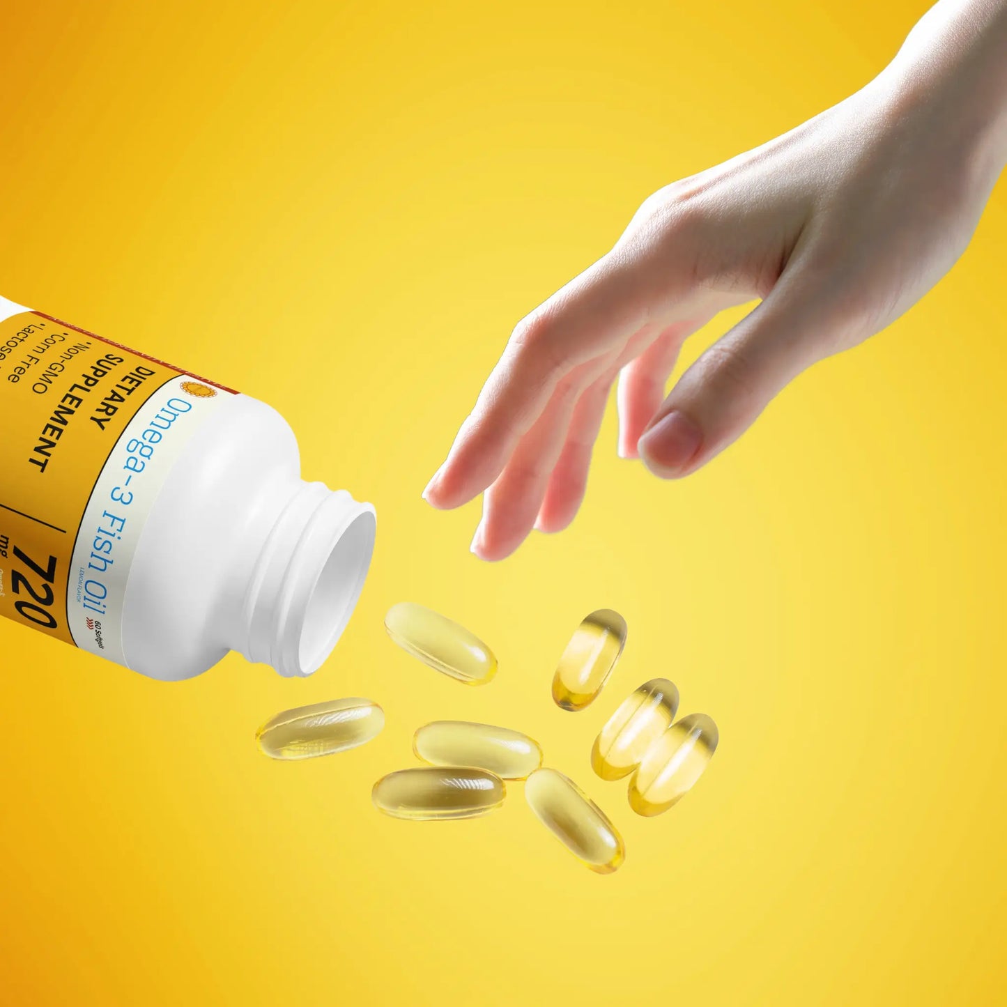 Omega 3 Fish Oil Supplement (60 Softgels)