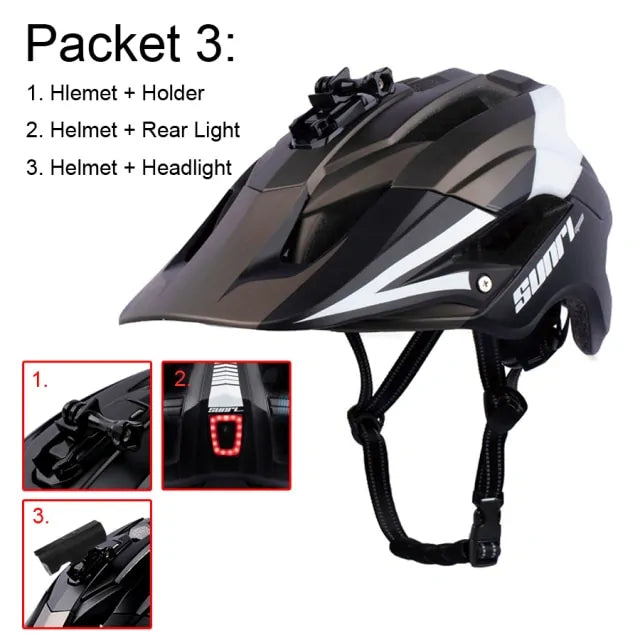 RECHARGEABLE BICYCLE HELMET LIGHT | LED Safety Light for Cyclists