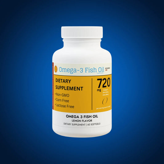 Omega 3 Fish Oil Supplement (60 Softgels)