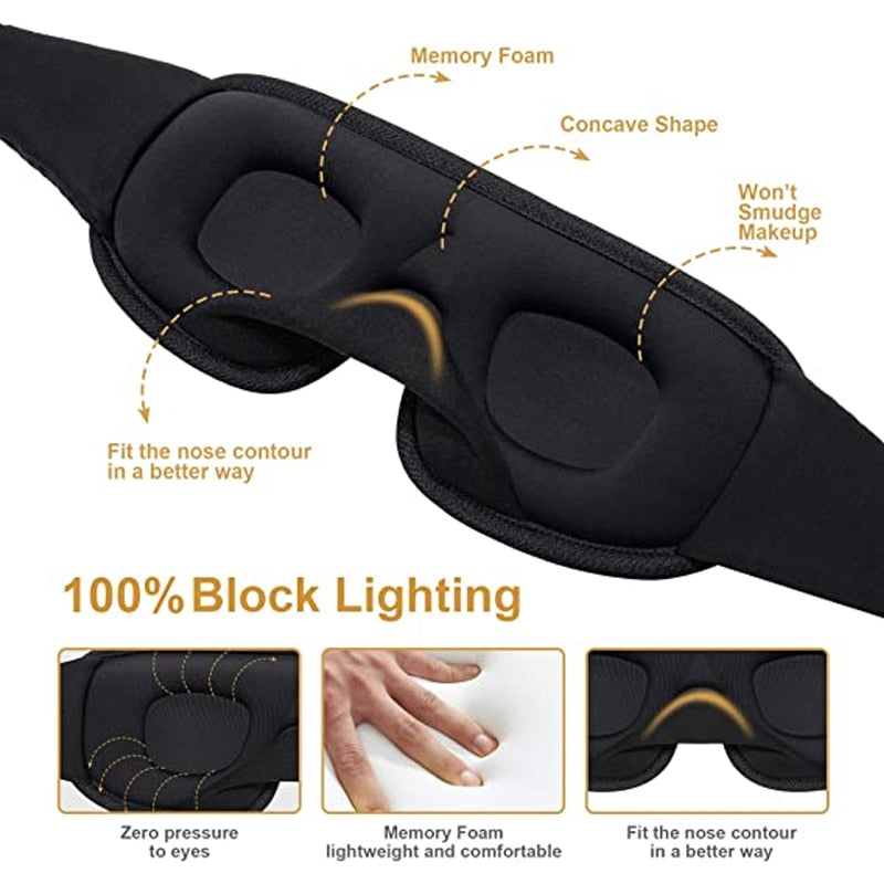 SLEEP MASK | Block Light & Sleep Better All Night